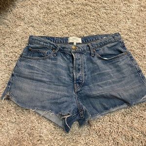 THE GREAT denim shorts